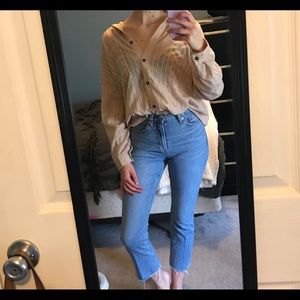 Oversized button down